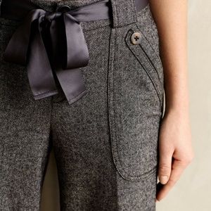 Anthropologie Elevenses Ribboned Wide Leg Pants